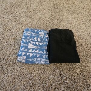 LuLaRoe Kids Leggings in Blue and Black